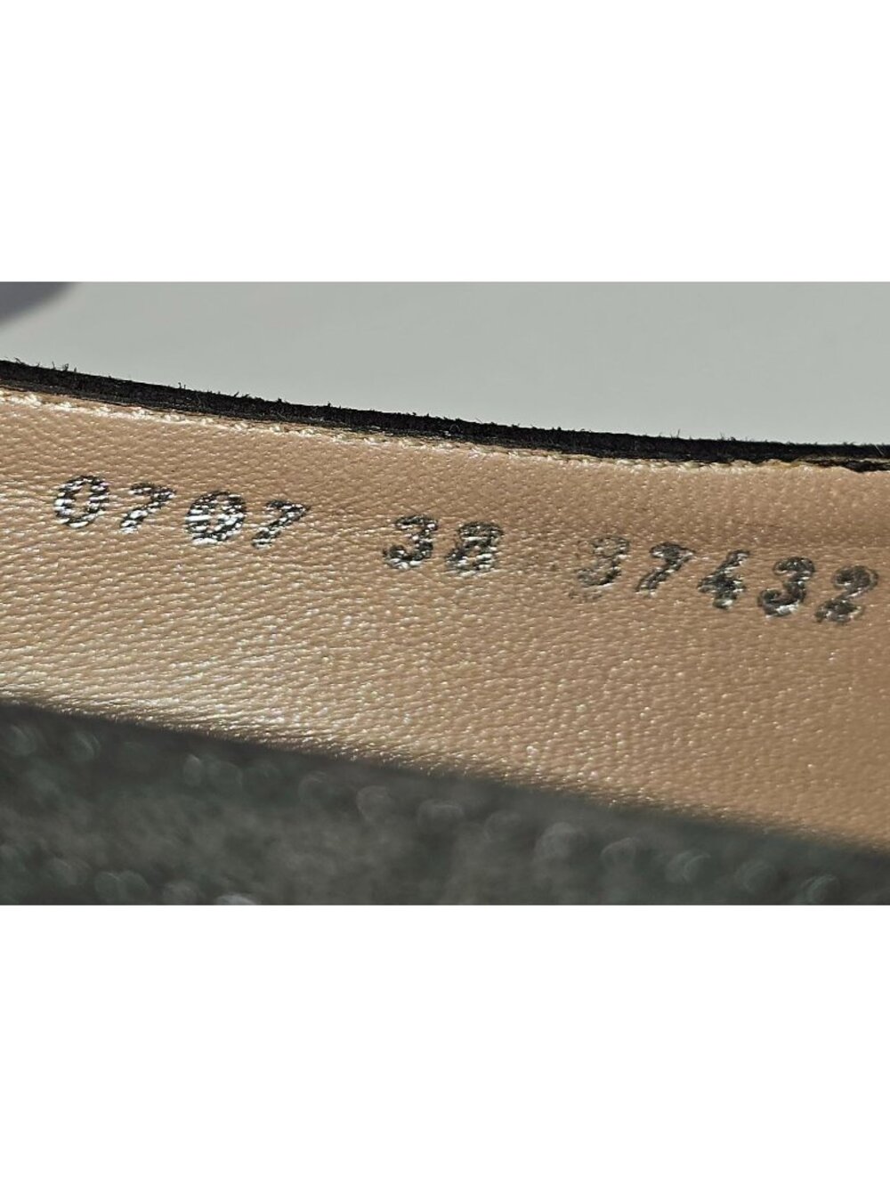BeautiFeel Women's Black Spark Suede Glasgow Open-Toe Pump Size 7.5 2115 - Picture 6 of 16